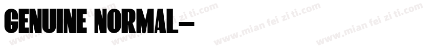 GENUINE NORMAL字体转换